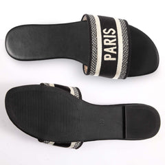 Casual Beach Flat Slide - Paris