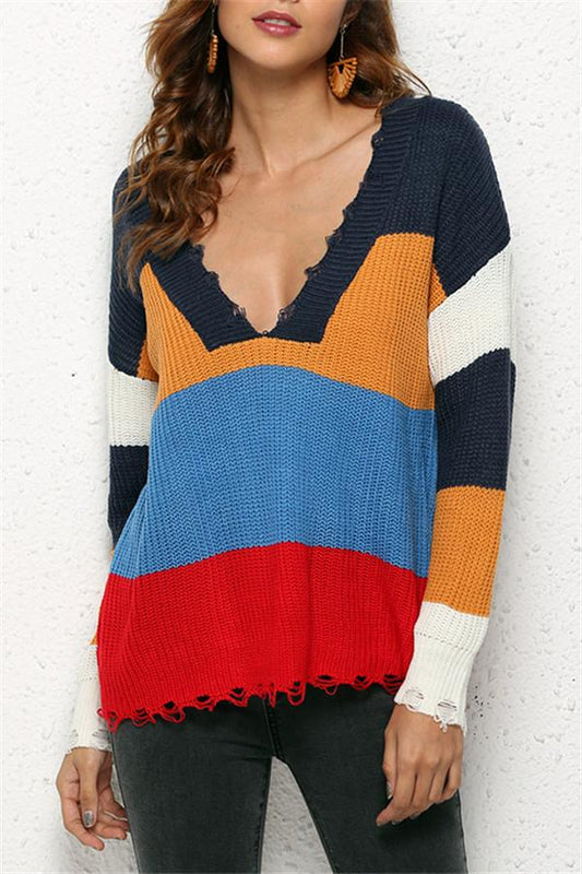 Distressed Versatile Sweater