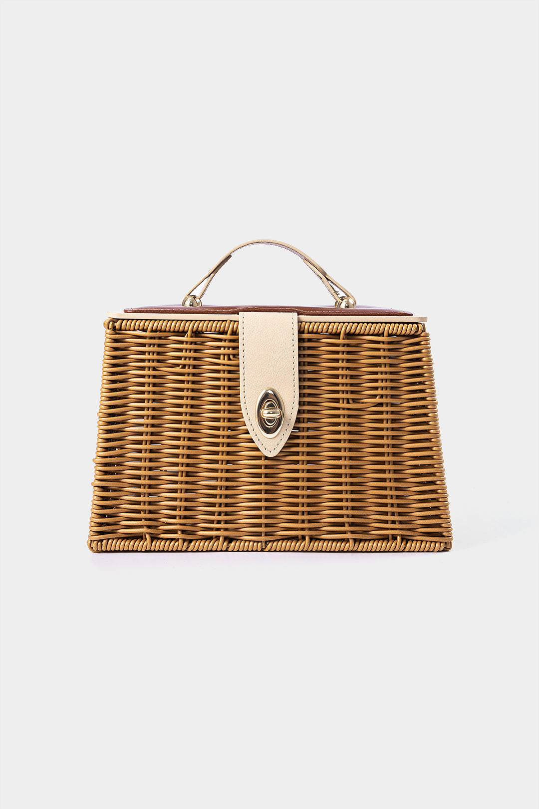 Woven Textured Open Top Tote Bag