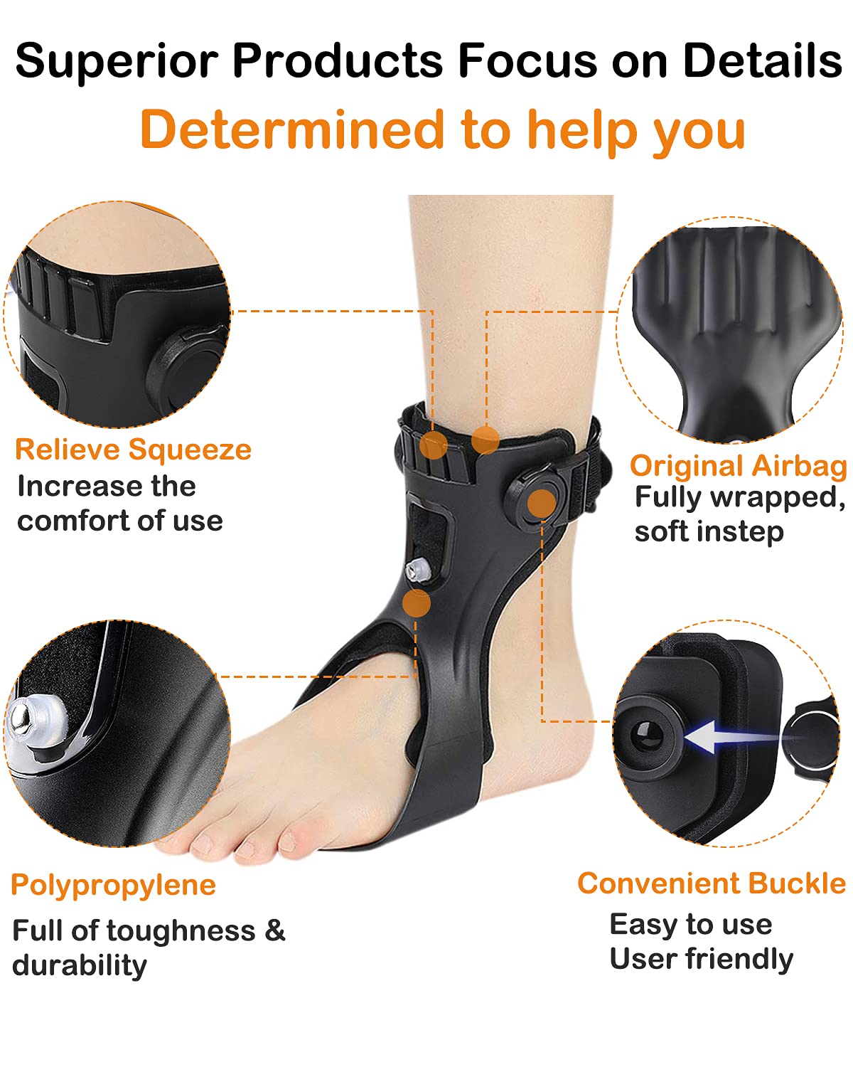 Drop Foot Brace  Splint, Ankle Foot Orthosis Support