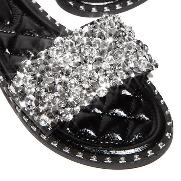 Casual Beaded Flat Slippers