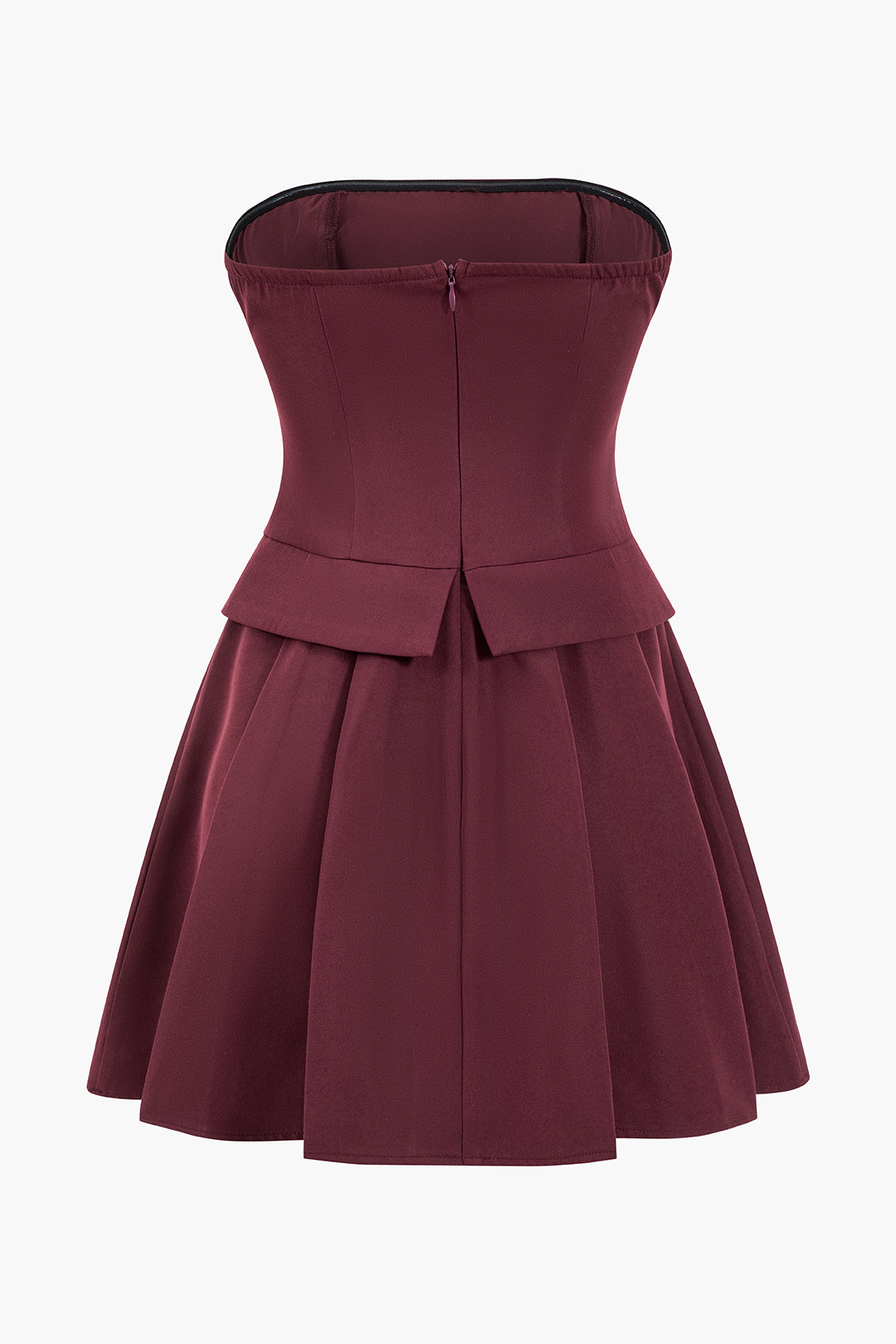 Strapless Sleeveless Mini Dress