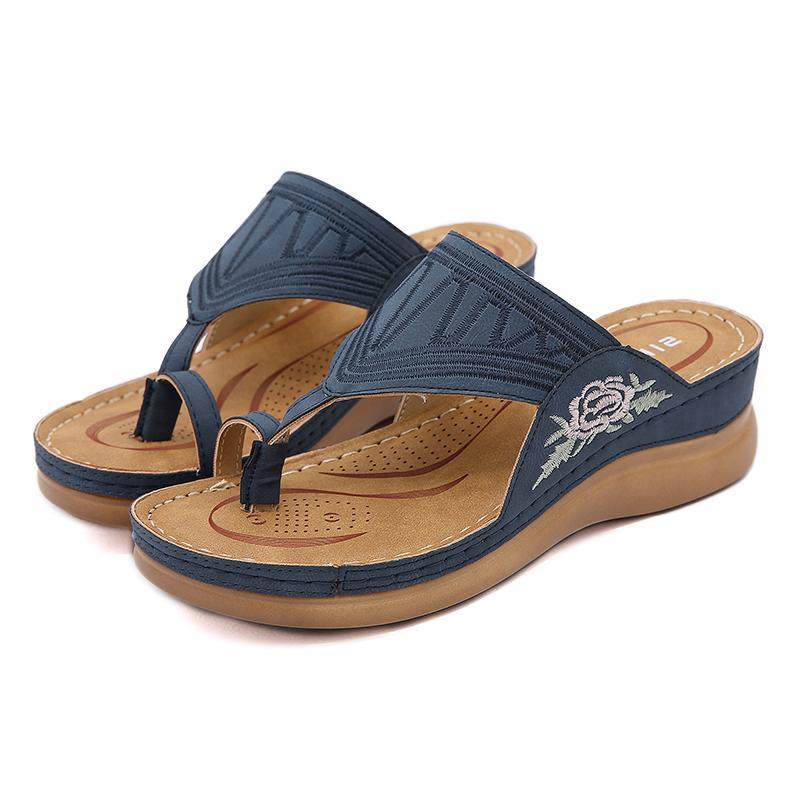 Women's Embroidery Wedge Sandals