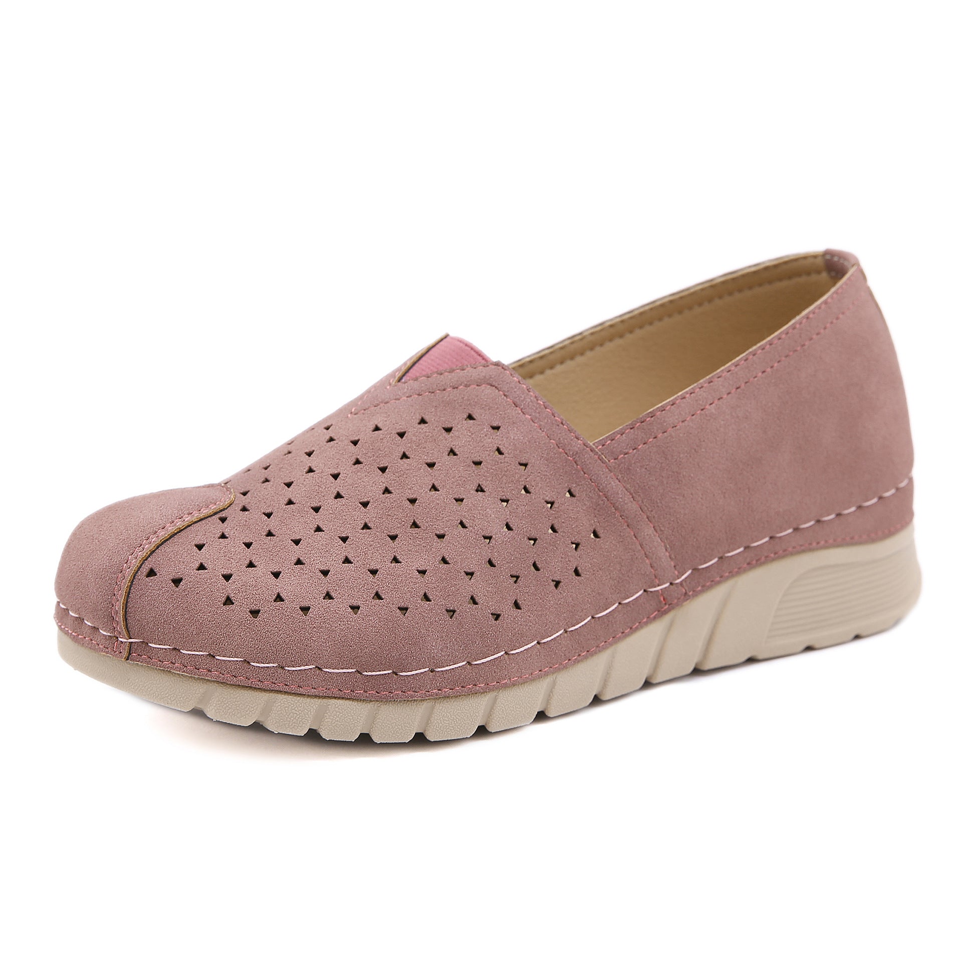 Upgrade Vintage Faux Leather Women Slip On Shoes