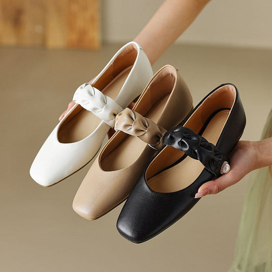Janaya Square Toe Block Heels Mary Jane Shoes