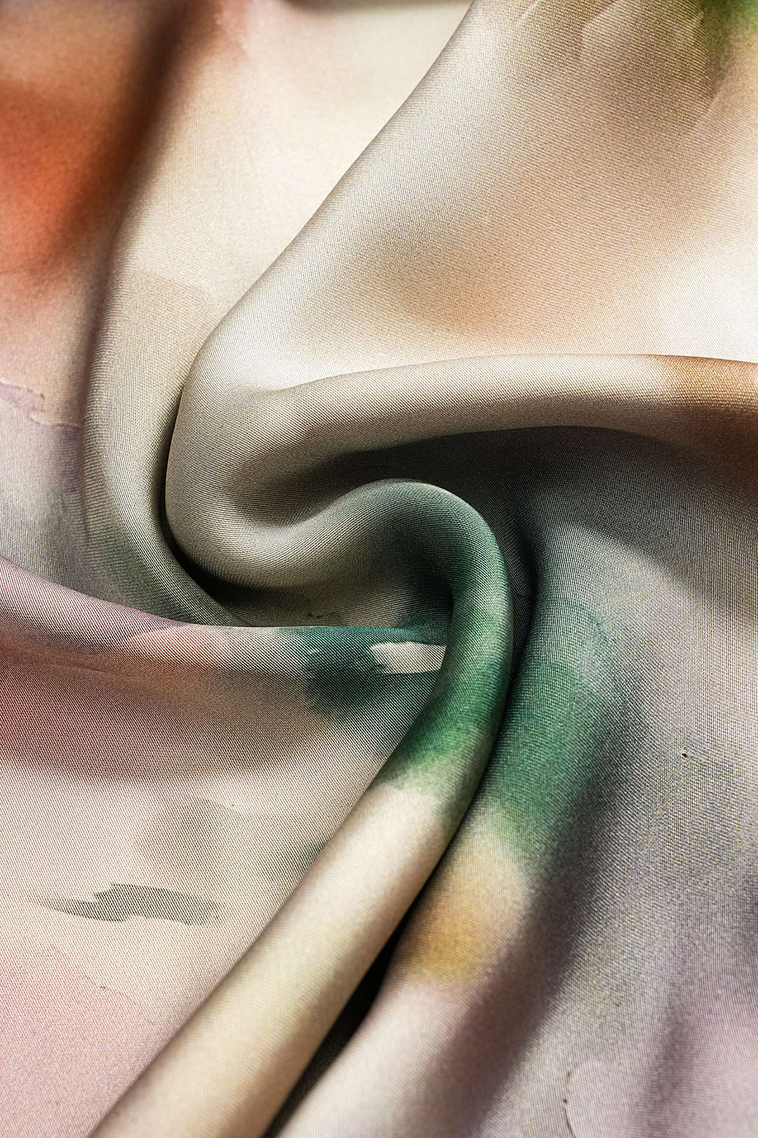 Watercolor Print Satin Cami Top