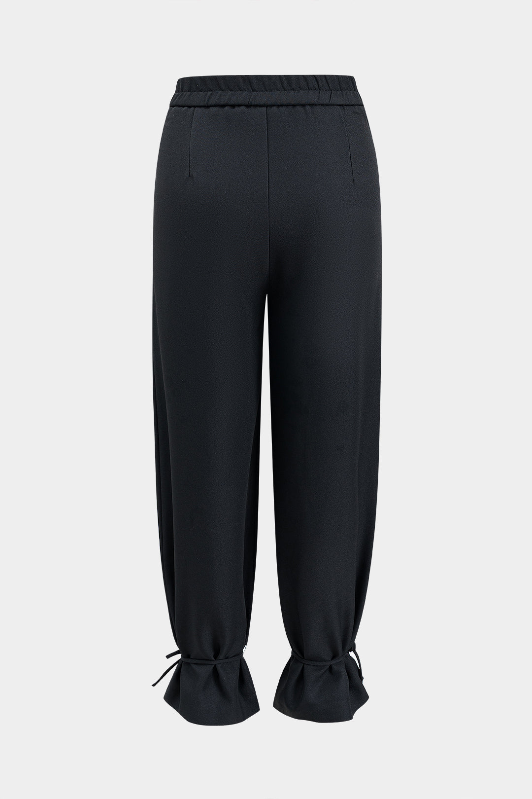 Tie-Up High Waist Trousers