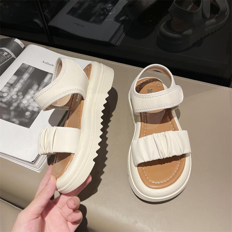 Women's Style With Skirt Muffin Summer Thick Sandals