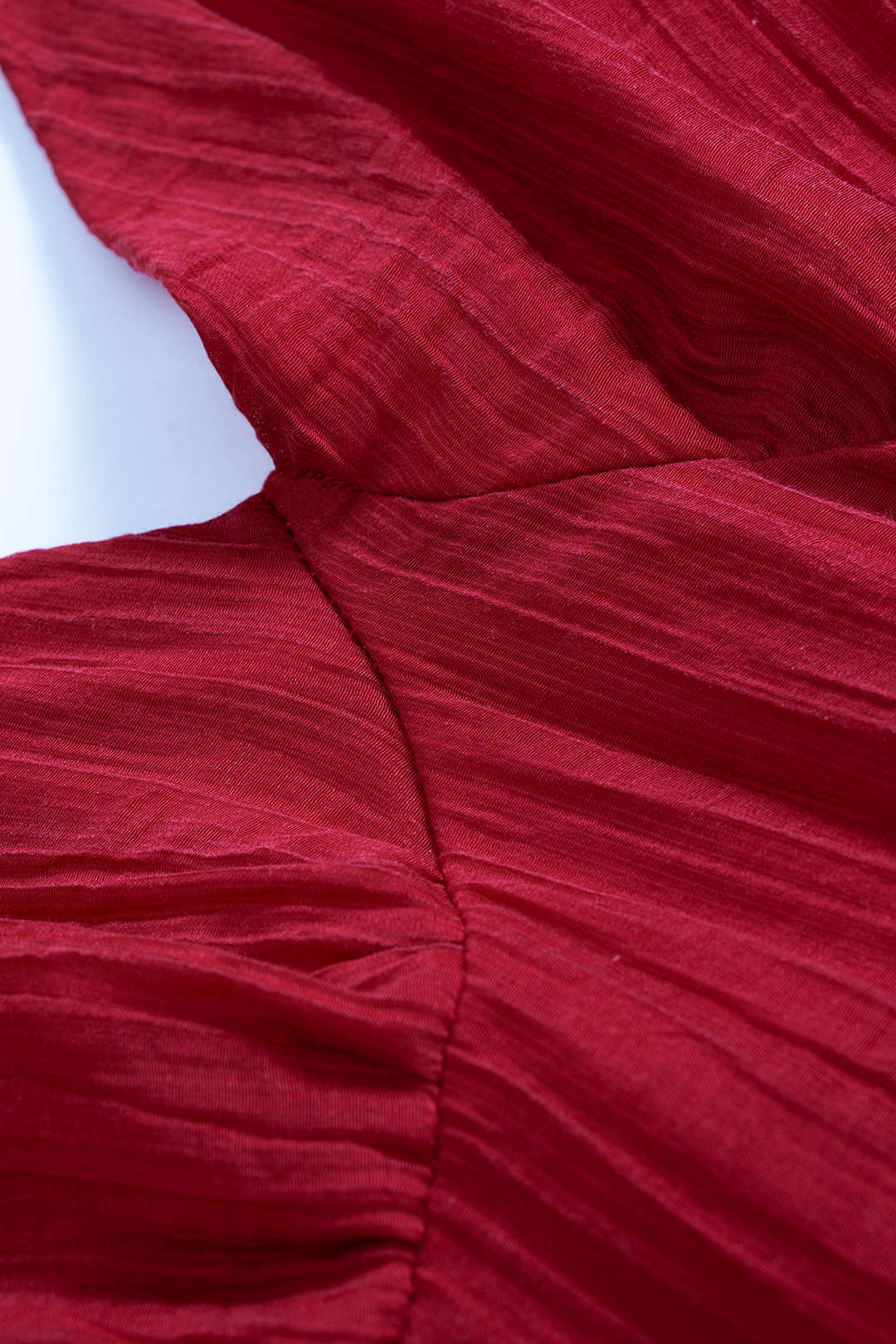 V-Neck Cut Out Asymmetrical Ruched Sleeveless Midi Dress