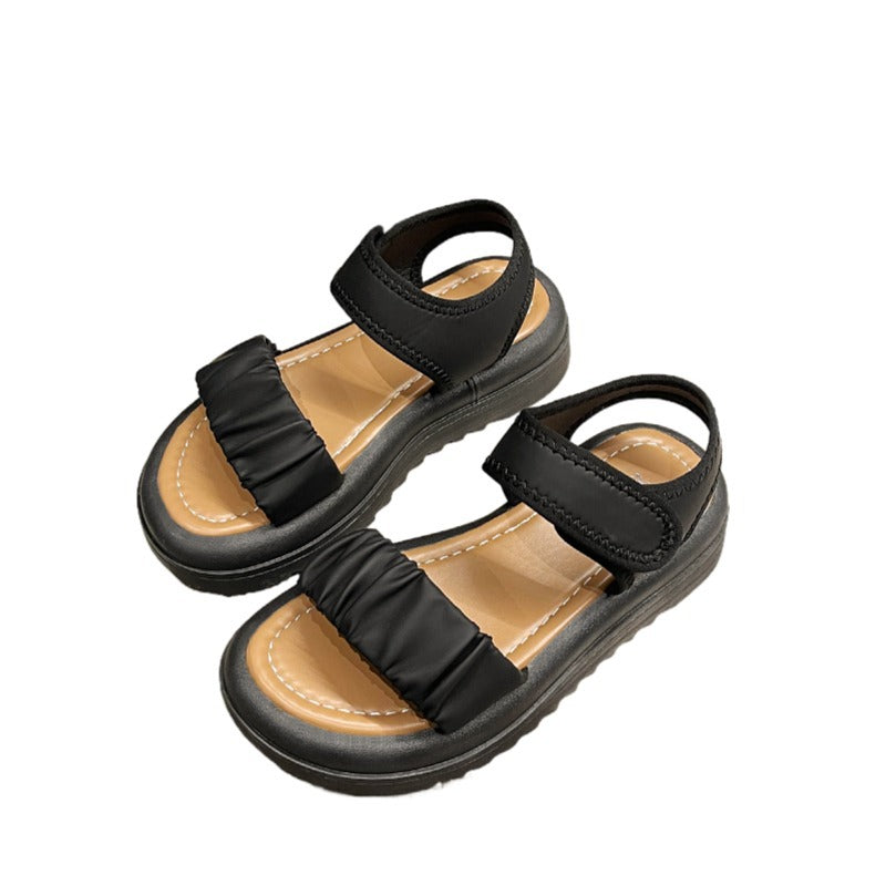 Women's Style With Skirt Muffin Summer Thick Sandals