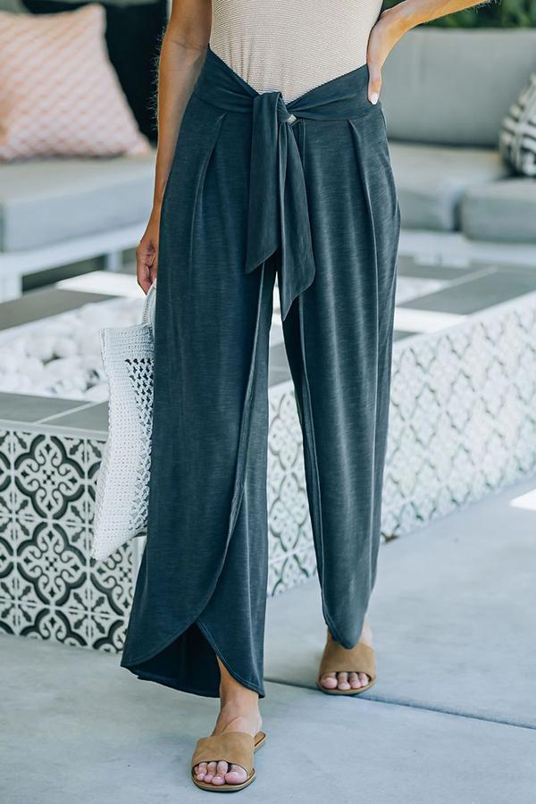 Summer Sizzle Tie Front Modal Blend Pants