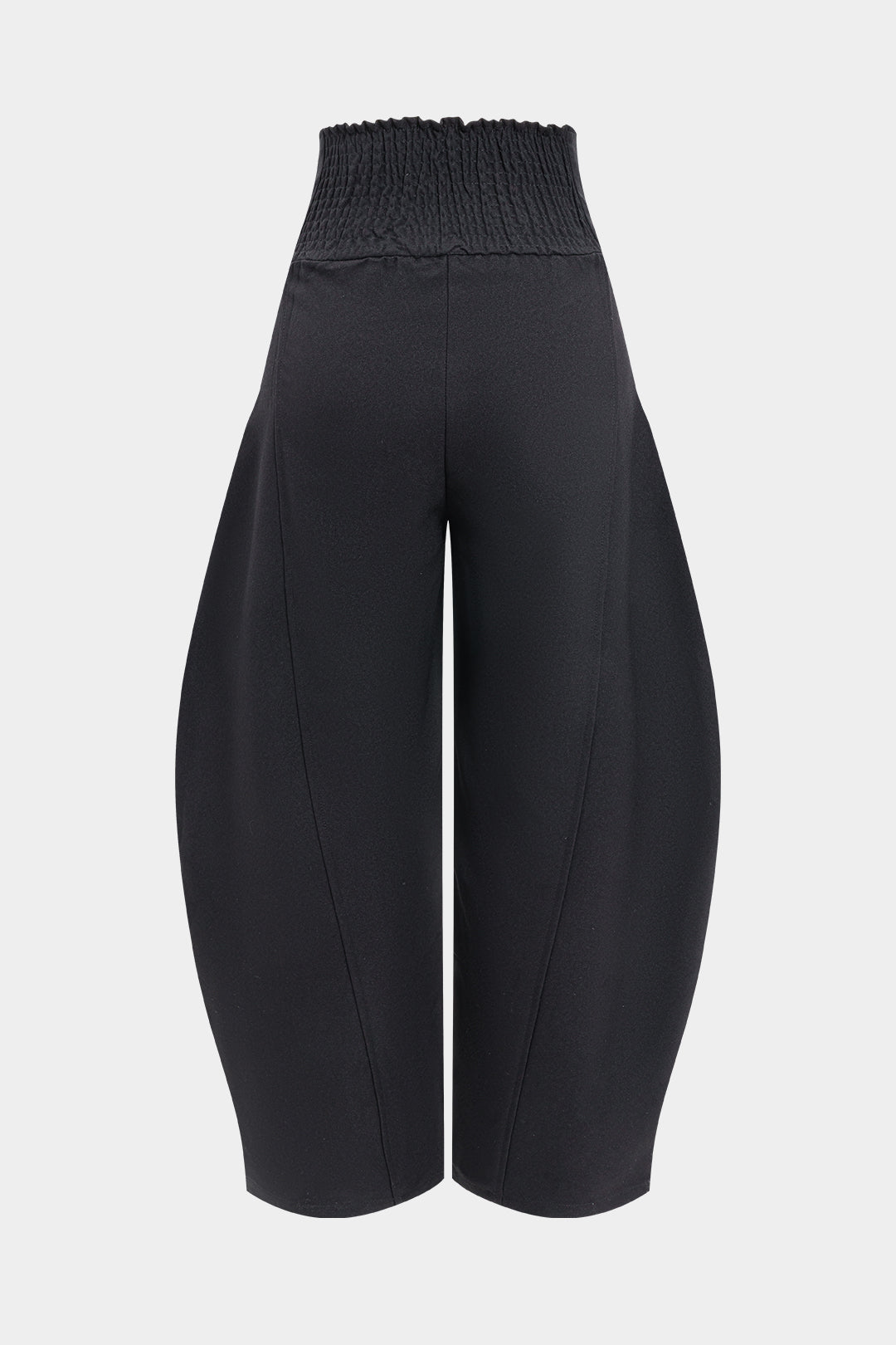 Wide Leg Design Zipper Barrel Trousers