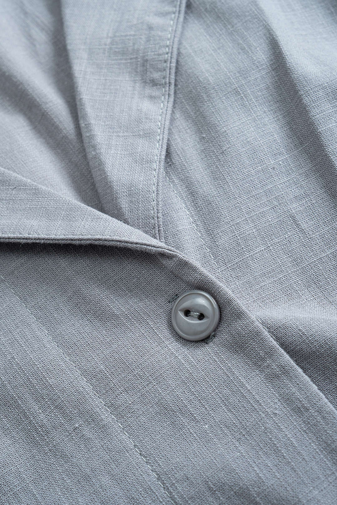 Tie Front Buttoned Shirt And High Waist Trousers Set