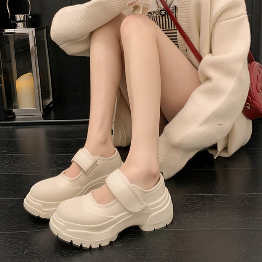 Chanise Round Toe Flatforms Mary Jane Shoes