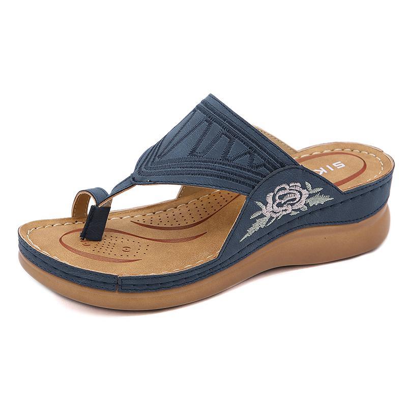 Women's Embroidery Wedge Sandals