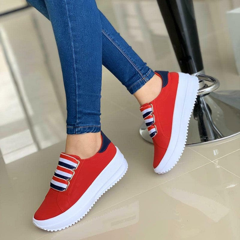 Women's Platform Round Toe Daily Casual Shoes