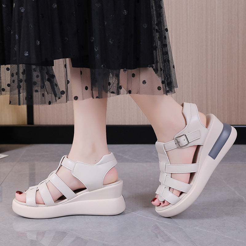 Women's Buckle Summer Korean Style Open Toe Sandals