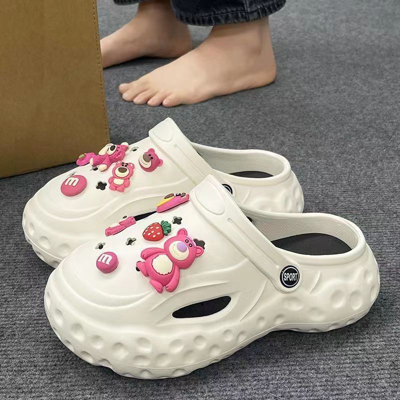 Women's Rhinestone Thick-soled Flip-flops Summer Outdoor Fashion Sandals