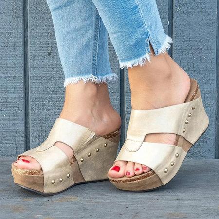 Shoes Platform Slippers Wedge Beach Flip Flops High Heel Slippers