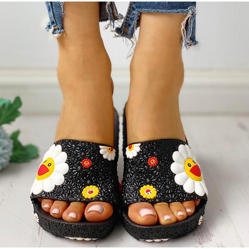 Sunflowers Casual Flat Flip Flops