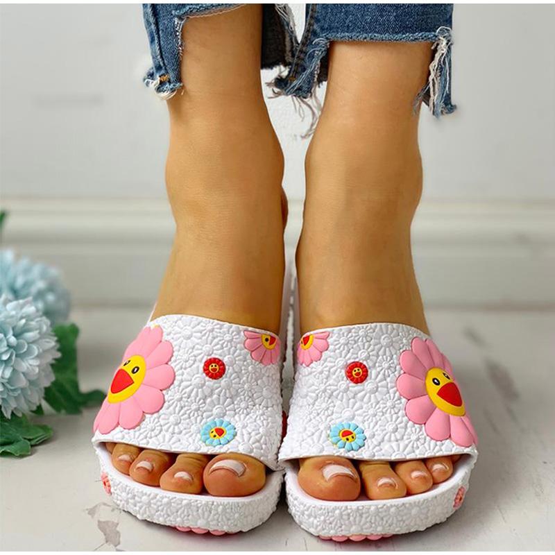 Sunflowers Casual Flat Flip Flops