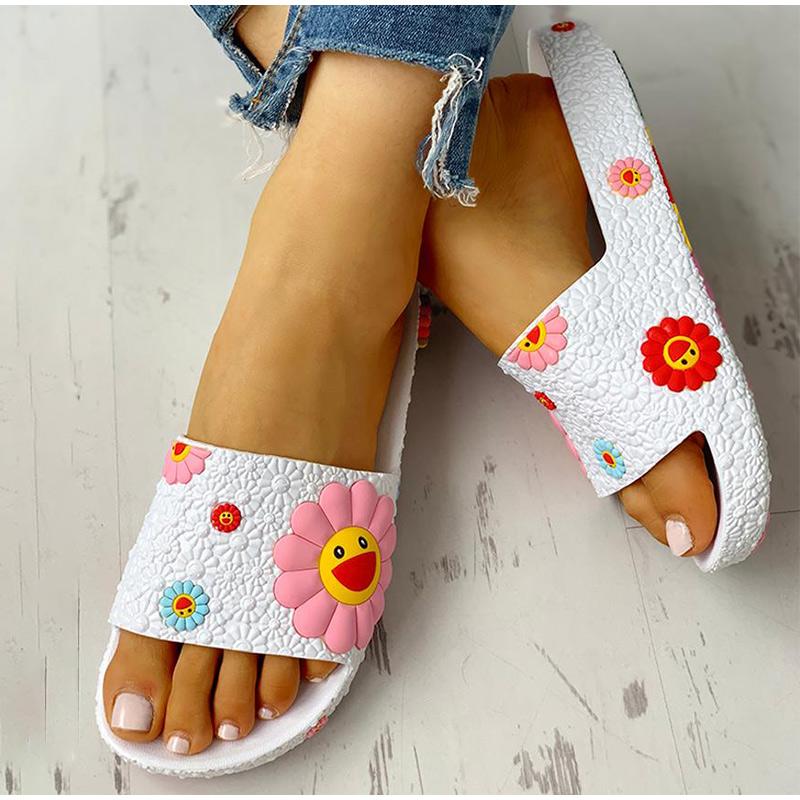 Sunflowers Casual Flat Flip Flops