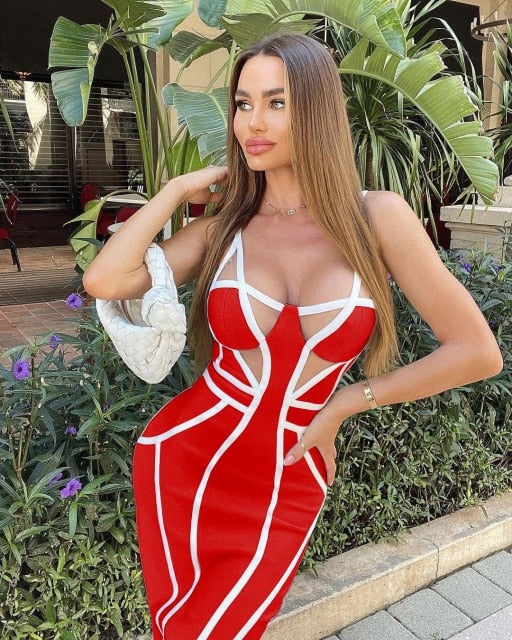 Be My Prisoner For The Night Midi Dress