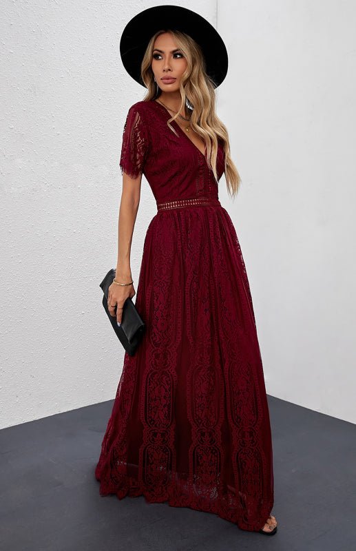 Women's  Fill Your Heart Lace Maxi Dress